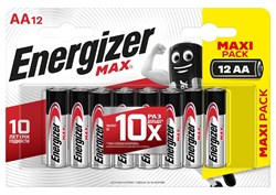 Батарейки ENERGIZER MAX LR06/E91/АА BL12 (блистер 12шт) 7638900410259 - фото 64401
