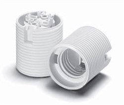 Патрон 64501 VS   Е27  для защитных колпачков термопласт 210° белый резьба М40х2,5 108965.01 - фото 6508