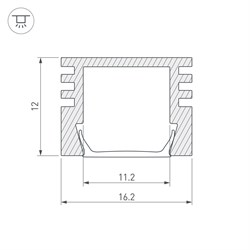 Профиль PDS-S-2000 ANOD White (arlight, Алюминий) 018270 - фото 65571