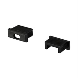 Заглушка для MIC черная с отверстием (arlight, Пластик) 026181 - фото 66022