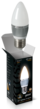 Лампа Gauss LED Candle 6W E27 2700K 1/10/100 EB103102106 - фото 6602
