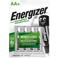 Аккумулятор ENERGIZER Power Plus NH15/AA 2000mAh BL4 (блистер 4шт) 7638900417012 - фото 67494
