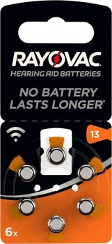 Батарейки для слуховых аппаратов RAYOVAC ACOUSTIC SPECIAL Type13 (блистер 6шт) 5000252003199 - фото 69602