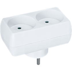 Разветвитель Navigator 94 671 NAD-L-2X-C-WH 2 гн. б/з 94671 - фото 71340