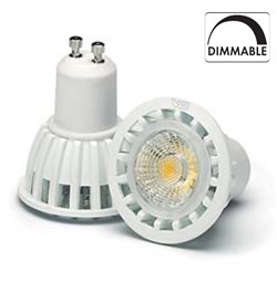 Лампа VS LED GU10  7W=50W 3000K 24гр DIMM230V 450lm 800cd белый корпус   50000h  -  светодиодная 553220.02 - фото 7142