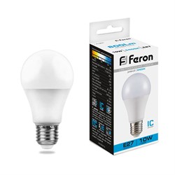 Лампа светодиодная, 13LED (10W) 230V E27   6500K, LB-92 Feron 25459-1 - фото 71551