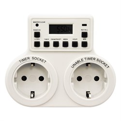 Розетка с таймером (недельная) 3500W/16A 230V, TM25 23236-1 - фото 71909