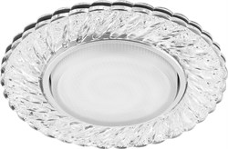 Светильник встраиваемый со светодиодной подсветкой 20LED*2835 SMD 6400K, 15W GX53, без лампы, прозра 41294 - фото 72872
