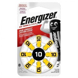Батарейки для слуховых аппаратов ENERGIZER Hearing Air ZA10 BL8 - (блистер 8шт) 7638900425734 - фото 73199