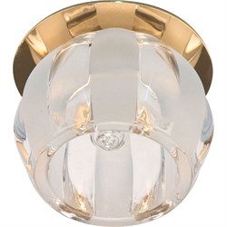 Светильник потолочный встраиваемый (ИВО) FERON JD114, декоративный JCD9 G9, золото, полушар, 70*70*7 28324 - фото 75624