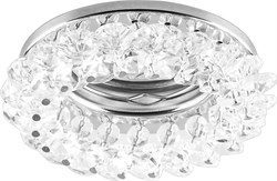 Светильник потолочный встраиваемый (ИВО) FERON CD4141, под лампу MR16 G5.3, хром, круг, 90*90*50 мм, 19286 - фото 75688