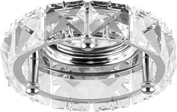 Светильник потолочный встраиваемый FERON CD4525, декоративный MR16 G5.3, хром, круг, 103*103*70 мм, 28193 - фото 75710