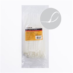Хомут электромонтажный STEKKER NYCT47-200, одноразовый, белый, материал - нейлон , размер 4,7*200мм, 32783 - фото 76009