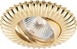 Светильник потолочный встраиваемый (ИВО) FERON DL6213, под лампу MR16 G5.3, золото, круг, 95*95*30 м 28866 - фото 76011