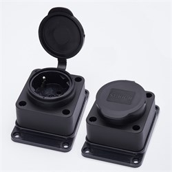 Розетка открытой установки STEKKER RST16-31-44 (расстояние между монтажными отверстиями: по гориз. - 39018 - фото 76035