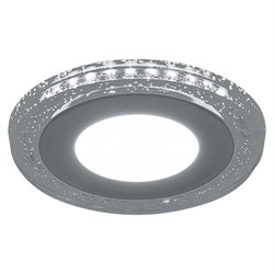 Светильник встраиваемый светодиодный, с синей LED подсветкой (ДВО) FERON AL2330, 6W 4000К (белый), 1 29583 - фото 76148