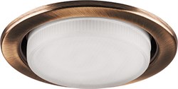 Светильник потолочный встраиваемый (ФВО) FERON DL53, под лампу GX53 GX53, античная медь, круг, 106*1 28949 - фото 76158