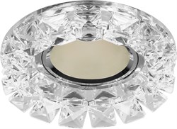 Светильник потолочный встраиваемый (ИВО) FERON CD2929, под лампу MR16 G5.3, хром, круг, 95*95*55 мм, 28417 - фото 76236