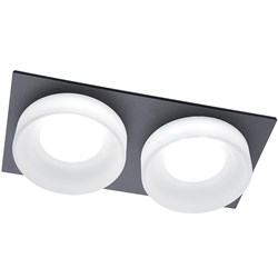 Светильник потолочный встраиваемый (ИВО) FERON DL2902, под лампу MR16 G5.3, черный, прямоугольник, 1 41138 - фото 76241