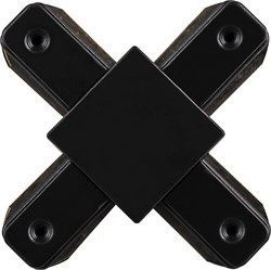 Коннектор Х-образный  для шинопровода , черный, LD1002 10331 - фото 76254