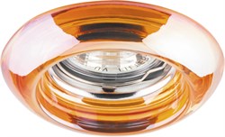 Светильник потолочный встраиваемый (ИВО) FERON CD4109, под лампу MR16 G5.3, красный, круг, 100*100*3 28180 - фото 76273