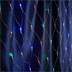 Гирлянда сеть FERON CL70, 160LED, (мультиколор), настраивается контроллером, 1,5*1,5м+1,5м прозрачны 32354 - фото 76287