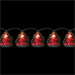 Гирлянда деревянная от батареек FERON CL122, 10LED, 2700К (теплый белый), статичная (постоянного све 26841 - фото 76295