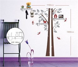 Наклейка на стену с полками, FN1401 23326 - фото 76298