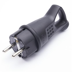 Вилка угловая STEKKER RPG16-30-442, с заземлением. Для проводов сечением 1мм2. Материал изделия кауч 32843 - фото 76372