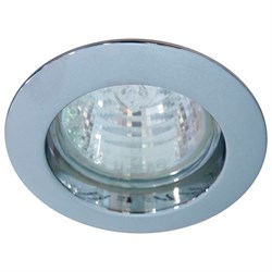 Светильник потолочный встраиваемый (ИВО) FERON DL307, под лампу MR16 G5.3, хром, круг, 75*75*24 мм, 15012 - фото 76378