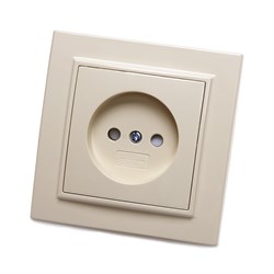 Розетка скрытой установки STEKKER PST10-9009-02  на 1 гнездо, без заземления. Материал: ABS пластик/ 39235 - фото 76412