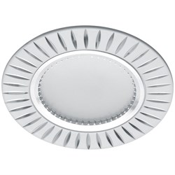 Светильник потолочный встраиваемый (ИВО) FERON GS-M394W, под лампу MR16 G5.3, белый-хром, круг, 80*8 28342 - фото 76430