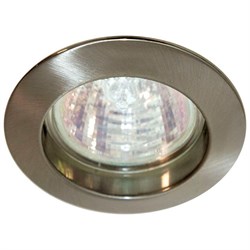 Светильник потолочный встраиваемый (ИВО) FERON DL307, под лампу MR16 G5.3, титан, круг, 75*75*24 мм, 15011 - фото 76460