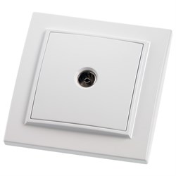 Розетка  STEKKER PST00-9008-01 (расстояние между монтажн. отвер-ми: по гориз. - 66мм, по вертик.- 66 39048 - фото 76518