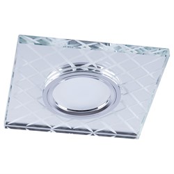 Светильник потолочный встраиваемый (ИВО) FERON CD984, под лампу с LED подсветкой 15LED*2835 SMD 4000 32572 - фото 76522