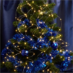 Гирлянда на елку FERON CL53, 200LED, (теплый белый), статичная (постоянного свечения), 2м+1м прозрач 32985 - фото 76594