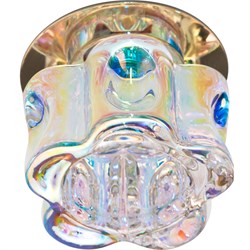 Светильник потолочный встраиваемый (ИВО) FERON JD111, со стеклом JCD9 G9, золото, цилиндр, 70*70*71 28322 - фото 76654