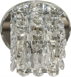 Светильник потолочный встраиваемый FERON JD58, с LED подсветкой JCD9 G9, прозрачный, куб, 80*80*65 м 27980 - фото 76718