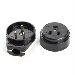 Вилка угловая с розеткой STEKKER PPG32-51-20, с заземлением, тип установки открытой установки. Для п 39017 - фото 76766