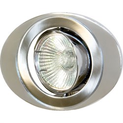 Светильник потолочный встраиваемый FERON 108T, классика MR16 G5.3, титан, овал, 80*105*20 мм, монтаж 17701 - фото 76939