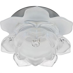 Светильник потолочный встраиваемый FERON CD3000, со стеклом JCD9 G9, хром, 75*75*52 мм, монтажн.отв. 28349 - фото 76959