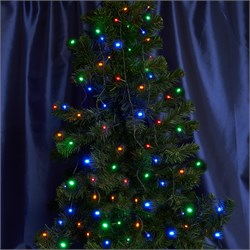 Гирлянда линейная FERON CL33, 100LED, (RGB), статичная (постоянного свечения), 10м+1,5м черный шнур, 32425 - фото 77043