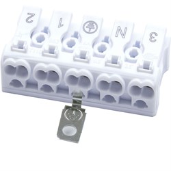 Клемма пружинная монтажная STEKKER LD294-5105 , 5-проводная 0,5-2,5мм, 450В, 16А, без пасты, материа 32959 - фото 77052