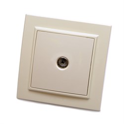 Розетка скрытой установки STEKKER PST10-9008-02 на 1 гнездо, -. Материал: ABS пластик, цвет слоновая 39234 - фото 77112