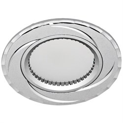Светильник потолочный встраиваемый (ИВО) FERON GS-M361, под лампу MR16 G5.3, серебро, круг, 80*80*25 18897 - фото 77162