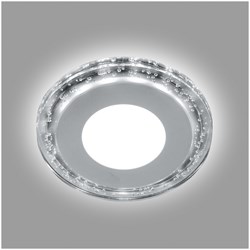 Светильник встраиваемый светодиодный, с белой LED подсветкой (ДВО) FERON AL2330, 9W 4000К (белый), 1 29587 - фото 77224