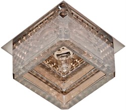 Светильник потолочный встраиваемый (ИВО) FERON CD2818, декоративный JCD9 G9, золото, куб, 90*90*65 м 19186 - фото 77227