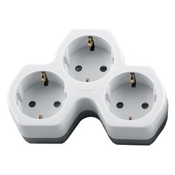 Сетевой разветвитель STEKKER ADP16-13-20  с заземлением, количество присоединяемых устройств 3, номи 32871 - фото 77252