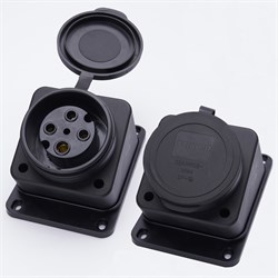 Розетка  STEKKER RST32-31-44 (расстояние между монтажными отверстиями: по гориз. - 73мм, по вертик.- 39022 - фото 77274