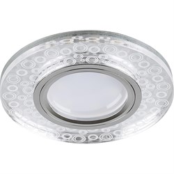 Светильник потолочный встраиваемый (ИВО) FERON CD961, под лампу с LED подсветкой 15LED*2835 SMD 4000 32994 - фото 77290